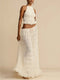 White-Maxi Skirt
